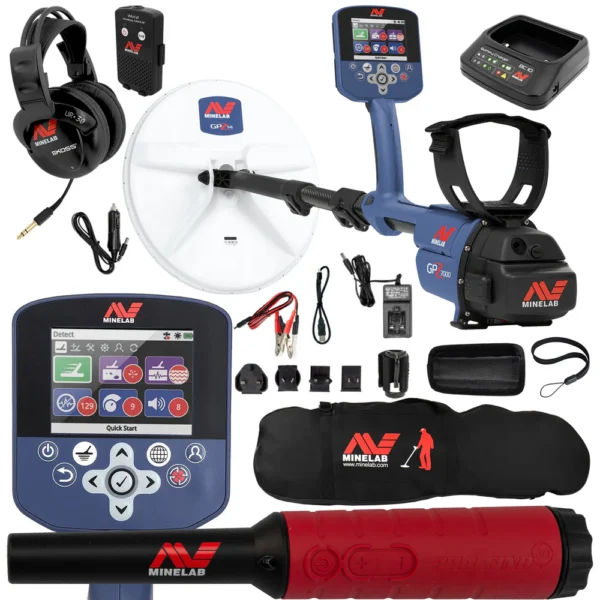 Minelab GPZ 7000 All Terrain Gold Metal Detector with Pro-Find 40 and Carry Bag