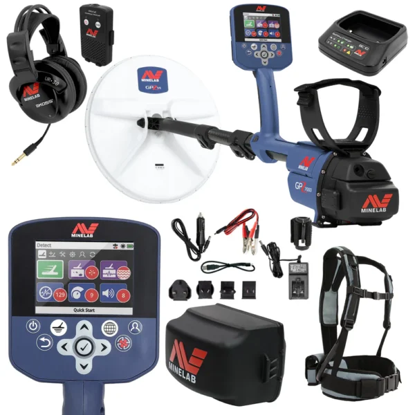 Minelab GPZ 7000 Gold Detector Holiday Bundle with Extra Li-ion Rechargeable Battery